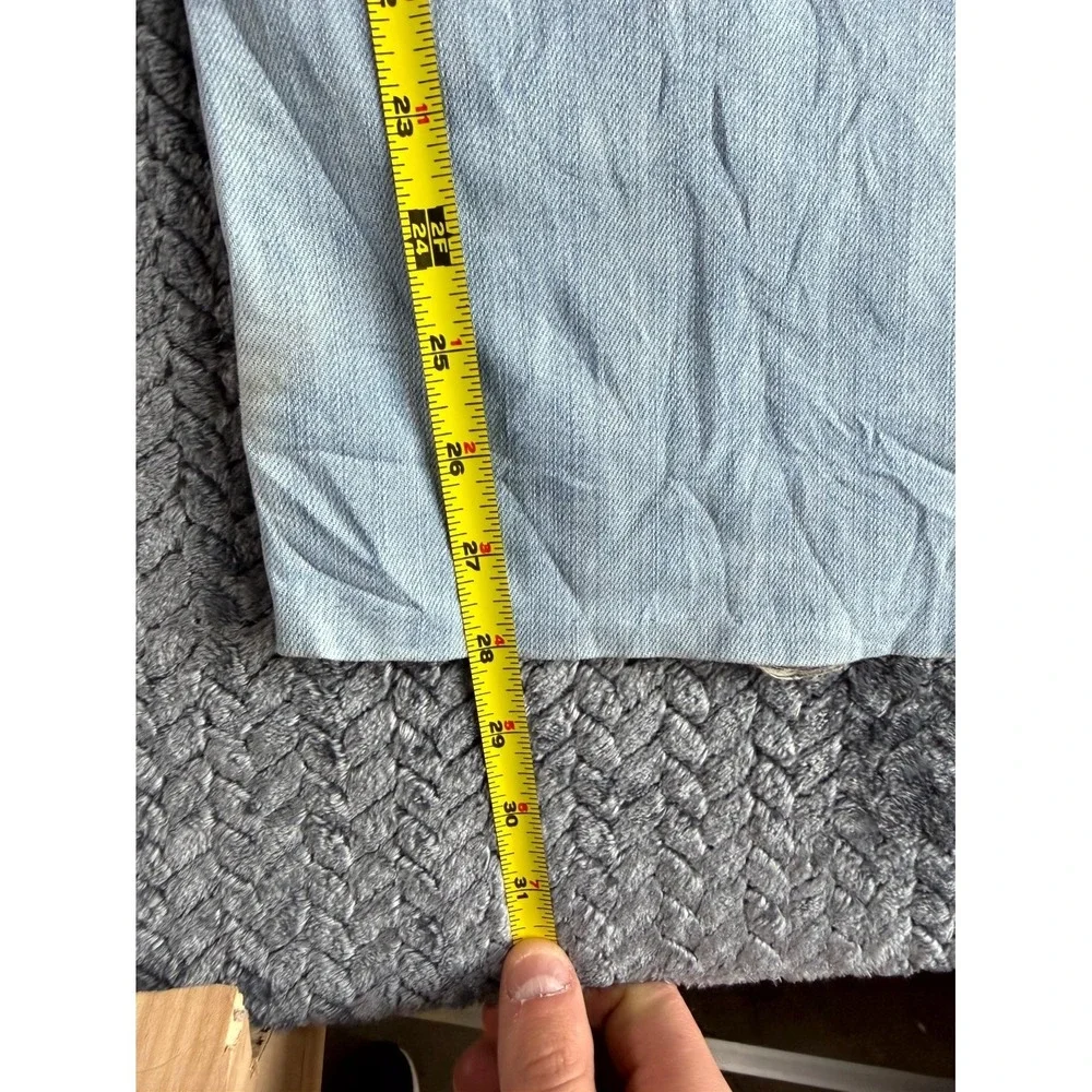 Vintage Levi's 752 Jeans Mens‎ 34x32 Blue Denim Straight Leg Stretch Distressed